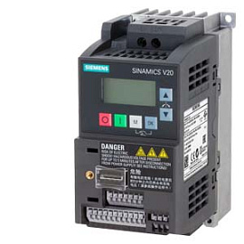 SINAMICS V20 200-240 В 1Ф -10/+10 Номинальня мощность 0... 6SL3210-5BB15-5UV1